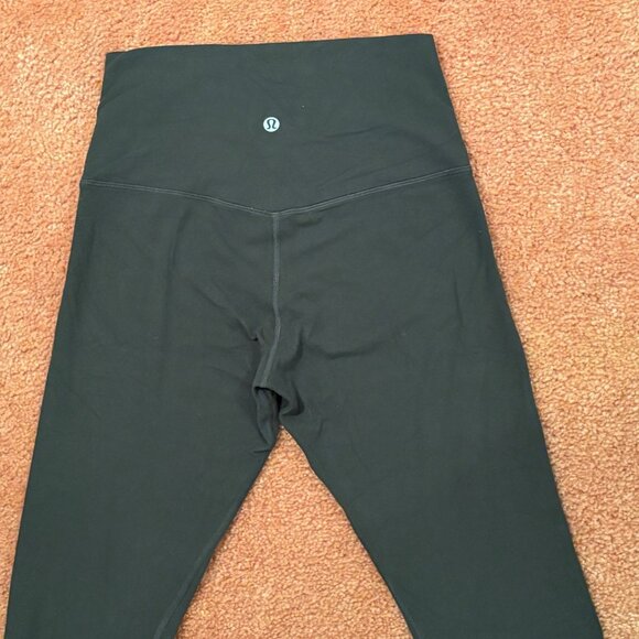 EXCELLENT Lululemon Align Pant Full Length 28" Olive High-Rise Yoga Leggings 6 - Picture 7 of 9